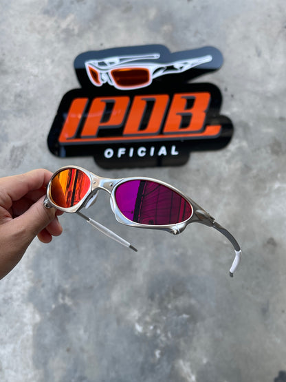 Óculos de Sol Penny Plasma Lente Ruby Borracha Branca