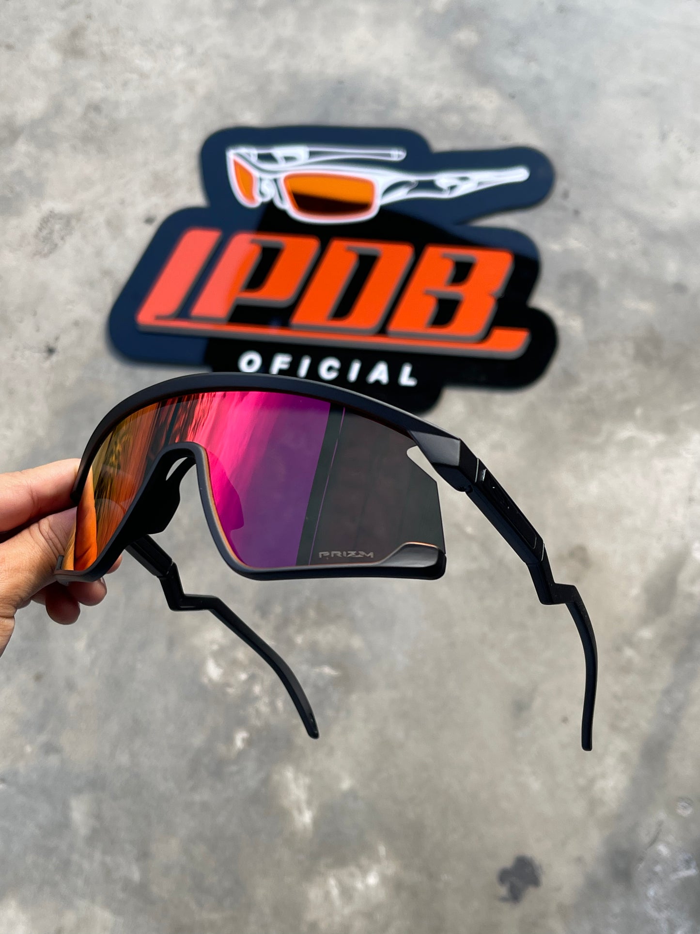 Óculos de Sol BXTR Esportivo Preto Lente Ruby