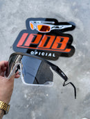 Óculos de Sol BXTR Metal Preto/Transparente Lente Preta