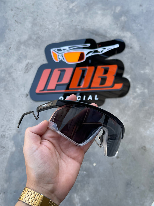 Óculos de Sol BXTR Metal Preto/Transparente Lente Preta