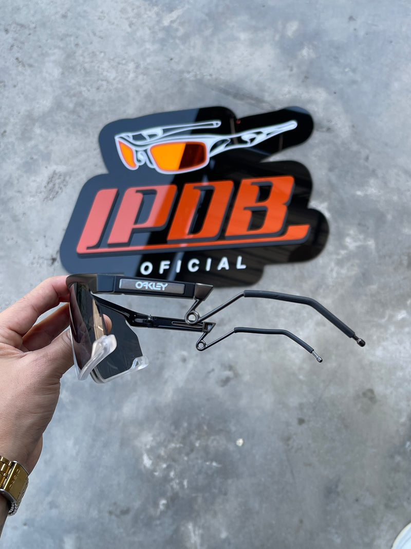 Óculos de Sol BXTR Metal Preto/Transparente Lente Preta