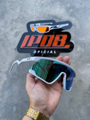 Óculos de Sol BXTR Esportivo Branco Lente Ice Thug