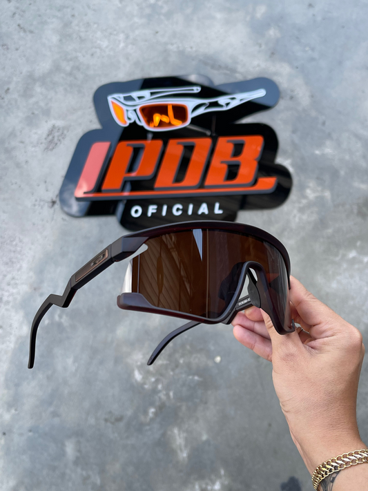 Óculos de Sol BXTR Esportivo Marrom Lente Gold Café