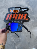 Óculos de Sol BXTR Esportivo PretoLente Azul