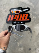 Óculos de Sol Plate Silver Lente Black