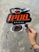 Óculos de Sol Plantaris Cinza Claro Lente Marrom