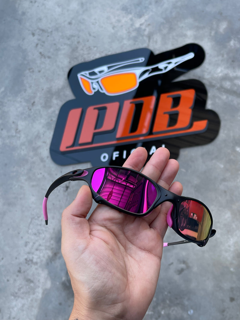 Óculos De Sol Juliet Carbon Lente Pink Borracha Rosa