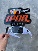 Óculos de Sol Gascan Branco Lente Preta