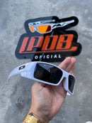 Óculos de Sol Gascan Branco Lente Preta