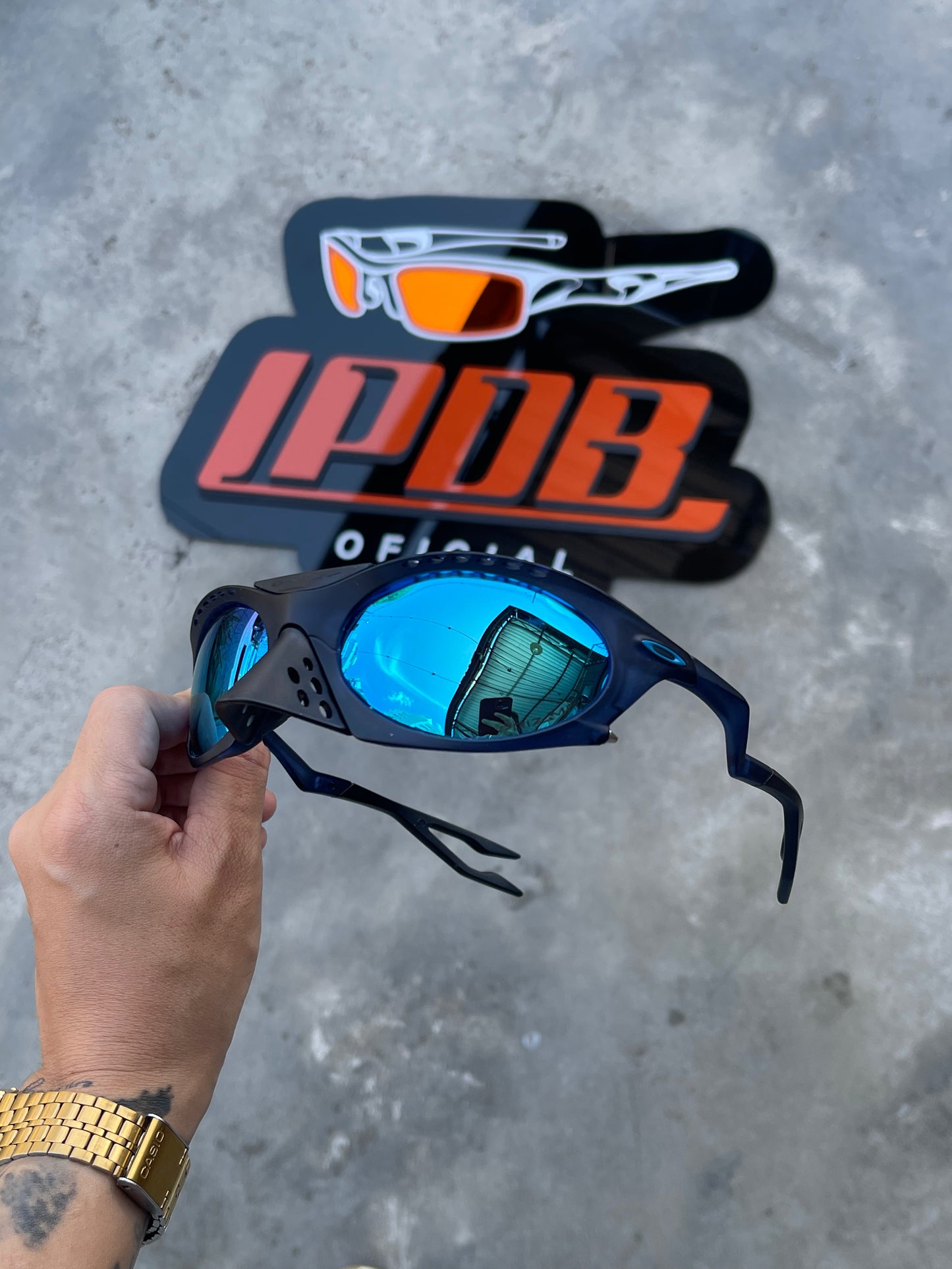 Óculos de Sol Plantaris Dark Blue Lente Ice Thug